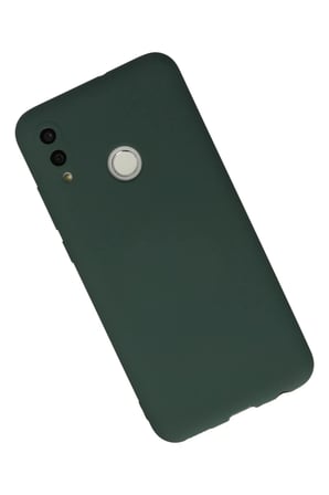 Bezos Huawei P Smart 2019 Kılıf Nano içi Kadife Silikon - Koyu Yeşil DMC