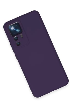 Bezos Mi 12T Pro Uyumlu Kılıf Nano içi Kadife Silikon - Mor DMC