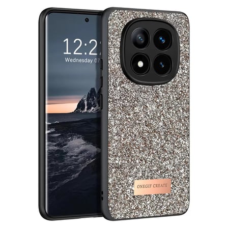 Bezos Onegif Redmi Note 14 Pro 4G Uyumlu Bright Simli Kapak - Gold DMC