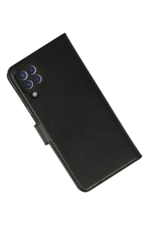 Bezos Samsung Galaxy A22 Uyumlu Kılıf Trend S Plus Kapaklı Kılıf - Siyah DMC
