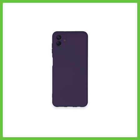 Bezos Samsung Galaxy A04 Uyumlu Kılıf Nano içi Kadife Silikon - Mor DMC