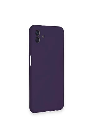 Bezos Samsung Galaxy A04 Uyumlu Kılıf Nano içi Kadife Silikon - Mor DMC
