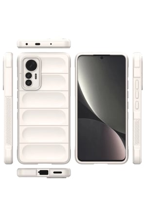 Bezos Mi 12 Lite Uyumlu Kılıf Optimum Silikon - Krem DMC