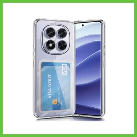 Bezos Redmi Note 14 Pro 5G Uyumlu Kılıf Kart Şeffaf Silikon - Şeffaf DMC