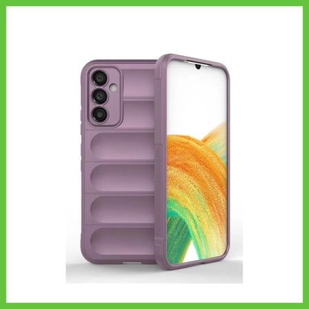 Bezos Samsung Galaxy A15 4G Uyumlu Kılıf Optimum Silikon - Mor DMC