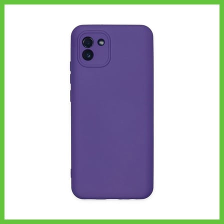 Bezos Samsung Galaxy A03 Uyumlu Kılıf Nano içi Kadife Silikon - Mor DMC