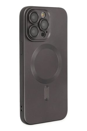 Bezos iPhone 13 Pro Uyumlu Kılıf Moshi Lens Magneticsafe Silikon - Füme DMC