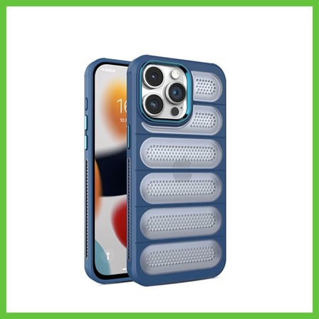 Bezos iPhone 15 Pro Max Uyumlu Kılıf Airmax Silikon Kapak - Lacivert DMC