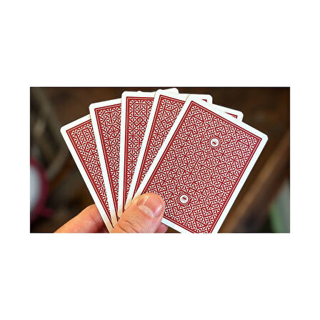 DMC Elites V6 (Red) Portcullis Premium Oyun Kağıdı iskambil Kartları Destesi