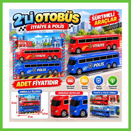 Bezos NZM-267 2'Li Otobüs (itfaiye,polis) adet fiyatıdır DMC