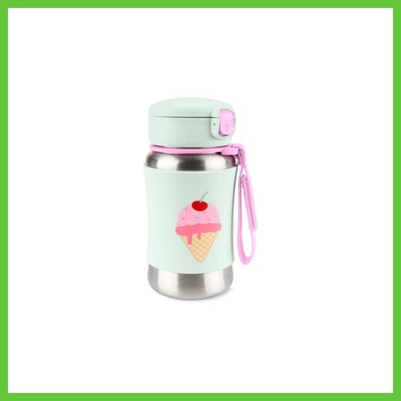 Bezos Zoo Pipetli Paslanmaz Çelik Suluk 350 ml Dondurma · Renk: Dondurma DMC