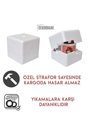 2'li Tom ve Jerry - Tasarım Baskılı Kahve Kupası Hediye Porselen Mug Kupa Bardak