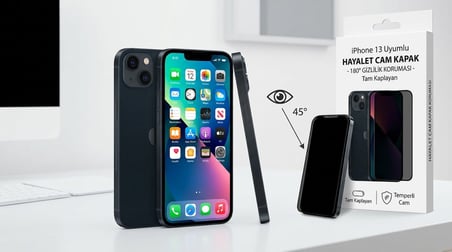  Apple Iphone 13 Uyumlu Ekran Koruyucu Hayalet Cam