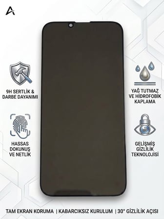 Apple Iphone 16 Uyumlu Ekran Koruyucu Hayalet Cam