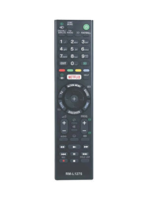 SONY 3D RM-L 1275 NETFLİX TUŞLU LCD KUMANDASI