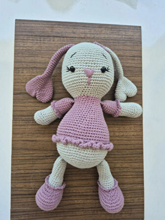 Taşan - Uyku Arkadaşı mutlu tavşan- Amigurumi
