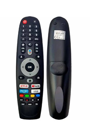 AKILLI LCD KUMANDA MİKROFONLU YOUTUBE NETFLİX USB TUŞLU