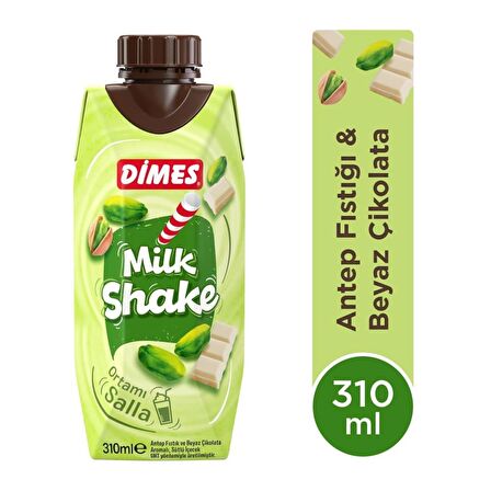 Dimes Milkshake Antep Fıstık Ve Beyaz Çikolata Aromalı 310 Ml