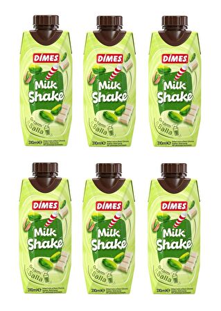 Dimes Milkshake Antep Fıstık Ve Beyaz Çikolata Aromalı 310 Ml X 6 Adet