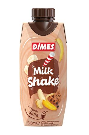 Dimes Milkshake Çikolata Ve Kurabiye Aromalı Muzlu 310 Ml