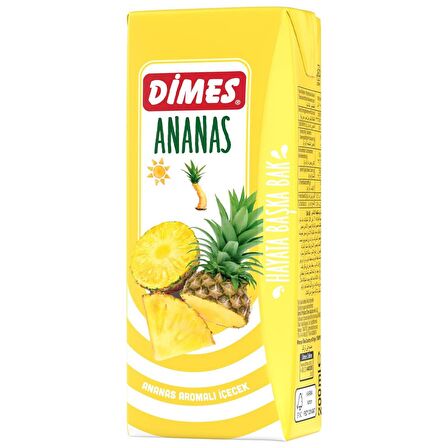 Dimes Ananas Aromalı İçecek İçecek 200 Ml X 24 Adet