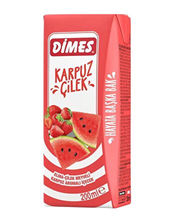 Dimes Karpuz Ve Çilekli İçecek 200 Ml X 27 Adet