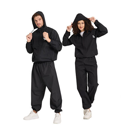 Unisex Nefes Alan Termal Sauna Eşofman-Terleme Eşofmanı