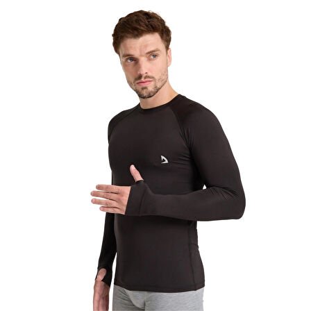  Erkek Siyah Parmak Detaylı Spor Body T-shirt: Hareket Özgürlüğü ve Şıklık Bir Arada