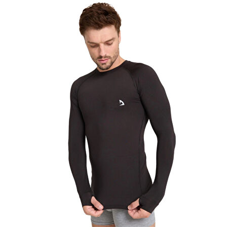  Erkek Siyah Parmak Detaylı Spor Body T-shirt: Hareket Özgürlüğü ve Şıklık Bir Arada