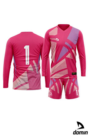 Pembe Mavi Kaleci Forması Kaleci Kazağı Maç Forması Futbol Forması 
