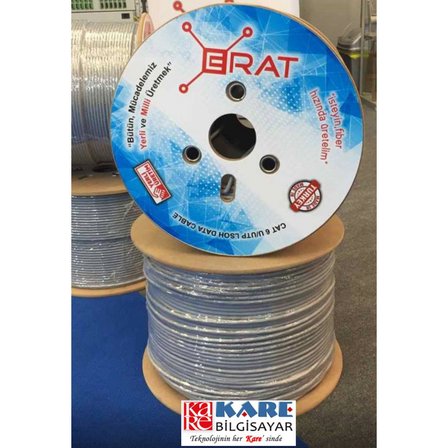 ERAT CAT6 U/UTP LSOH GRI 24 AWG 500m Makara 4x2x24#