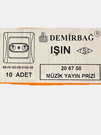 Demirbağ Işın Müzik Yayın Prizi Beyaz 206700