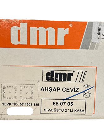 Demirbağ İkili Sıva Üstü Kasa Ahşap Ceviz 650705