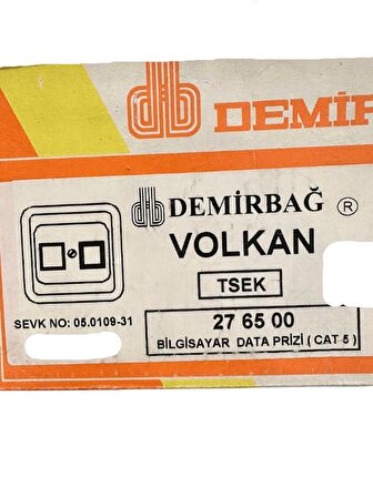 Demirbağ Bilgisayar Data Prizi Sıva Altı Beyaz 276500