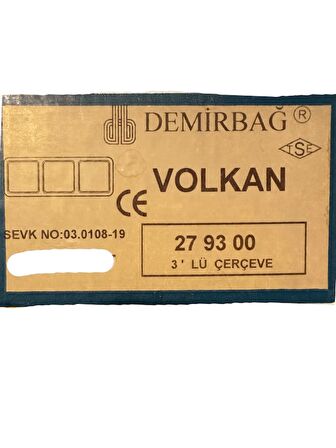 Demirbağ Üçlü Çerçeve Volkan Beyaz 279300