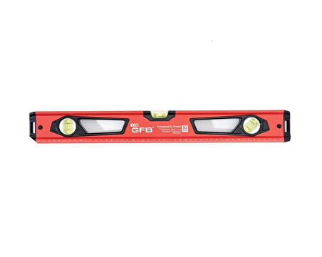 GFB Kırmızı Profesyonel Mıknatıslı Su Terazisi 60 cm GFB5522