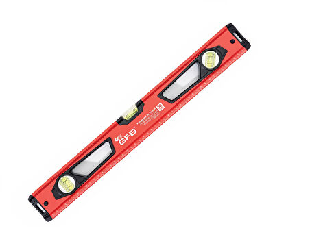 GFB Kırmızı Profesyonel Mıknatıslı Su Terazisi 80 cm GFB5524