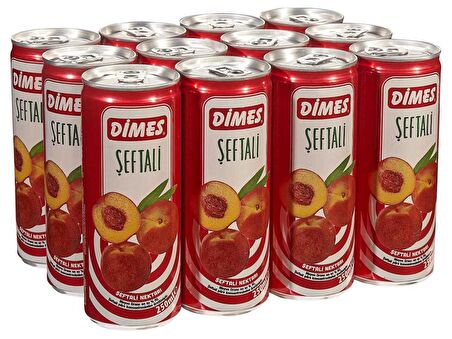 Dimes Şeftali Nektarı 250 Ml X 12 Adet