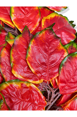 Yapay Çiçek Demet Kırmızı Ceviz Dalı 12 Adet 70 Cm