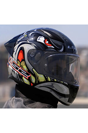 RAPID 2 RACE SPOX GRİ-KIRMIZI KAPALI MOTOSİKLET KASKI