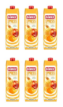 Dimes Xpress Ballı Propolisli Sarı Meyve Nektarı 1 Lt X 6 Adet