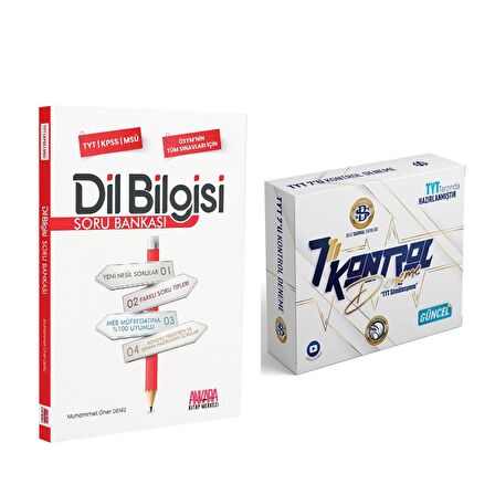 Bilgi Sarmal TYT 7 li Kontrol Deneme ve AKM Dil Bilgisi Soru Bankası Seti 2 Kitap