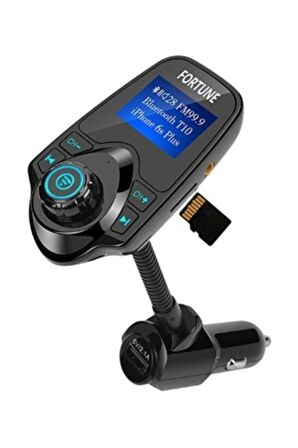 Kingboss T10 Wifi Bluetooth Araç Kiti Fm Usb Fm Transmitter %2b Araç Kiti Siyah