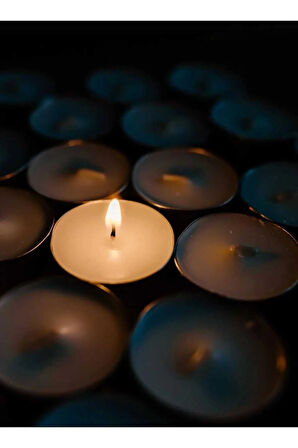 100'lü Tea Light Beyaz Mum 11 Gr.