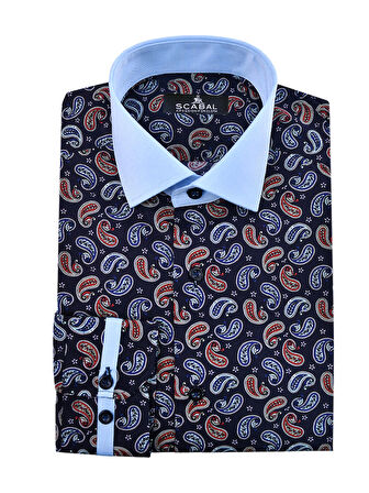 Erkek Dijital Baskı %100 Pamuk Gömlek