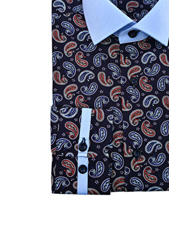 Erkek Dijital Baskı %100 Pamuk Gömlek