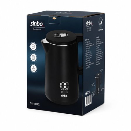 Sinbo 1.8 Litre Dijital Kettle - Dokunmatik Ekranlı - Akıllı Su Isıtıcısı