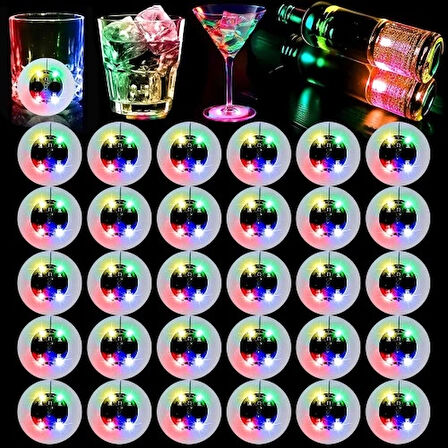 Işıklı Yapışkanlı Bardak Altı Aparatı Ledli 3 Modlu