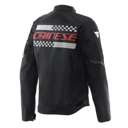 Dainese Herosphere Air Tex Mont Siyah Beyaz Çizgili Kırmızı