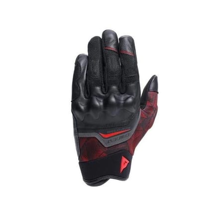 Dainese Ermex Black Red Lava Tekstil Korumalı Motosiklet Eldiven